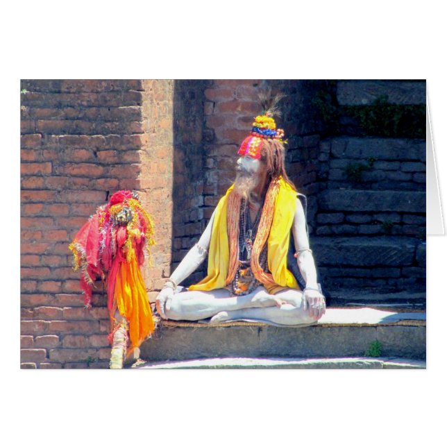 Sacerdote hindú en Katmandu, Nepal-AKA BIZCOCHO (Anverso (Horizontal))