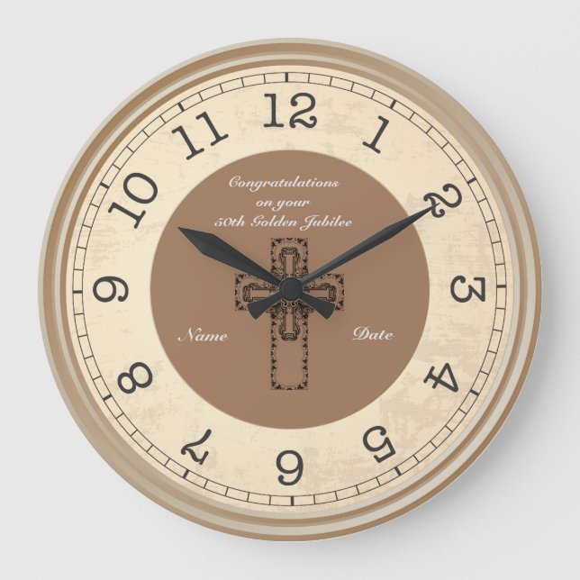 Sacerdote Jubileo 25.º Reloj Conmemorativo (Anverso)