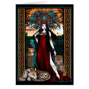 Sacerdotisa Zyanya Mesoamerica del quetzal de