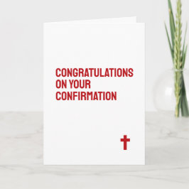 Sacramento de la tarjeta de felicitación de confir