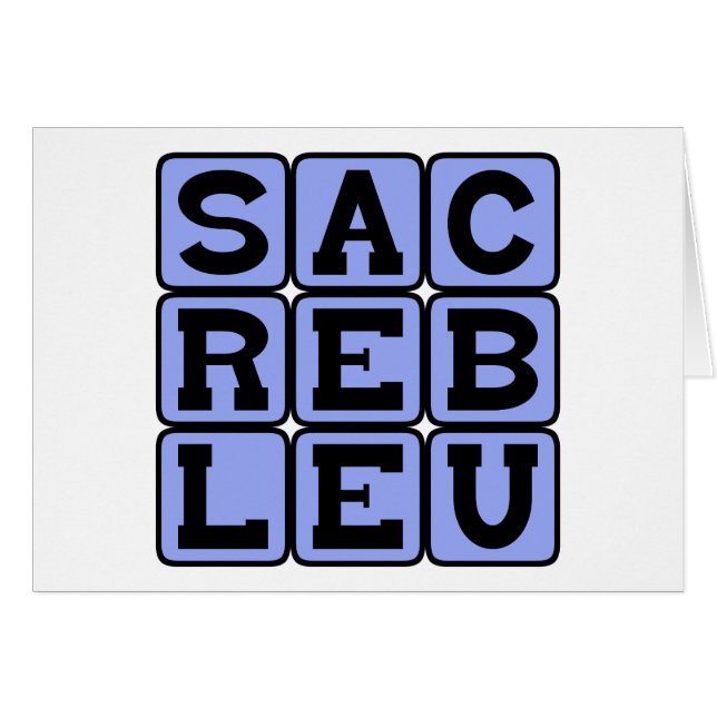 Sacré Bleu, jerga francesa (Anverso (Horizontal))