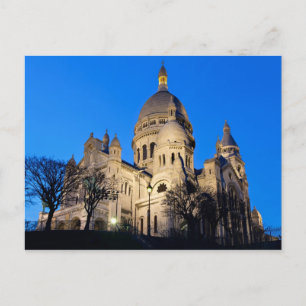 Sacre Coeur durante la tarjeta postal de luz suave