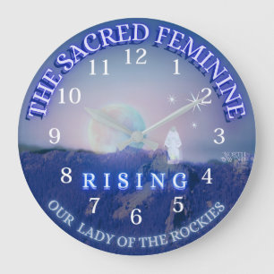 Sacred Femenino en Ascenso - Reloj de Pared Madre