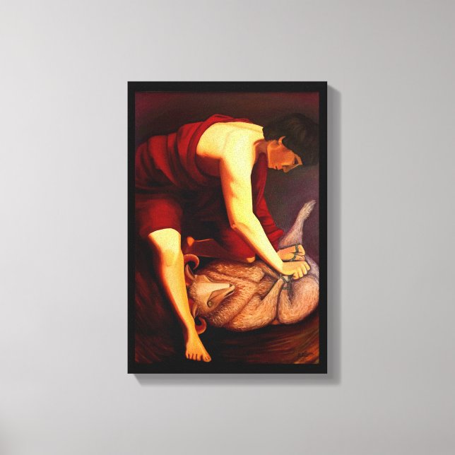 Sacrificio de impresión de lienzo de pintura (Anverso)