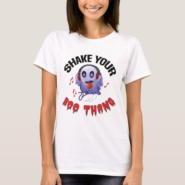 Sacuda tu camiseta fantasma de Boo Thang (Anverso)