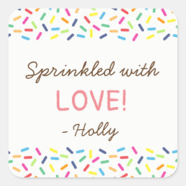 Sacudida con etiquetas de amor Gracias Pegatinas