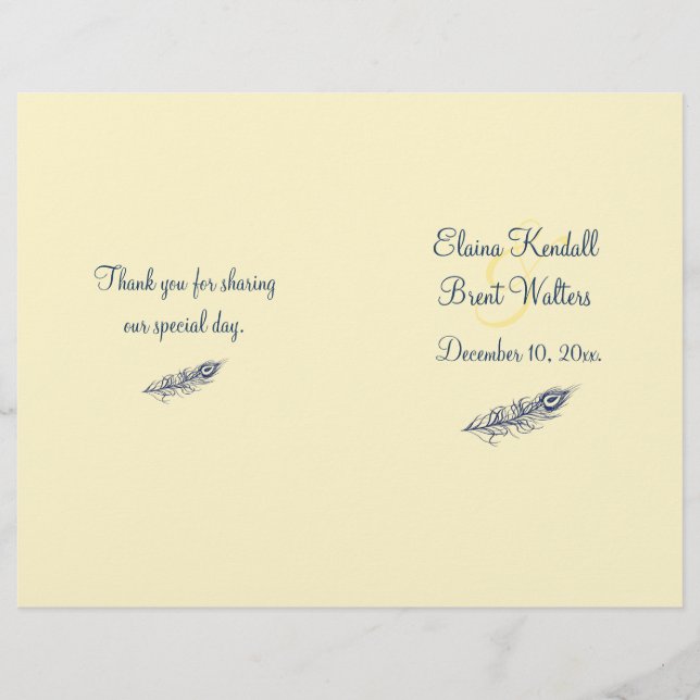 Sacudir tu programa de matrimonio de las plumas de (Anverso)