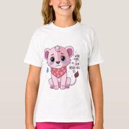 Sad Lion Cub - Suave Pastel Llorando Camiseta De L