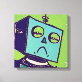 Sad Robot Lienzo envuelto
