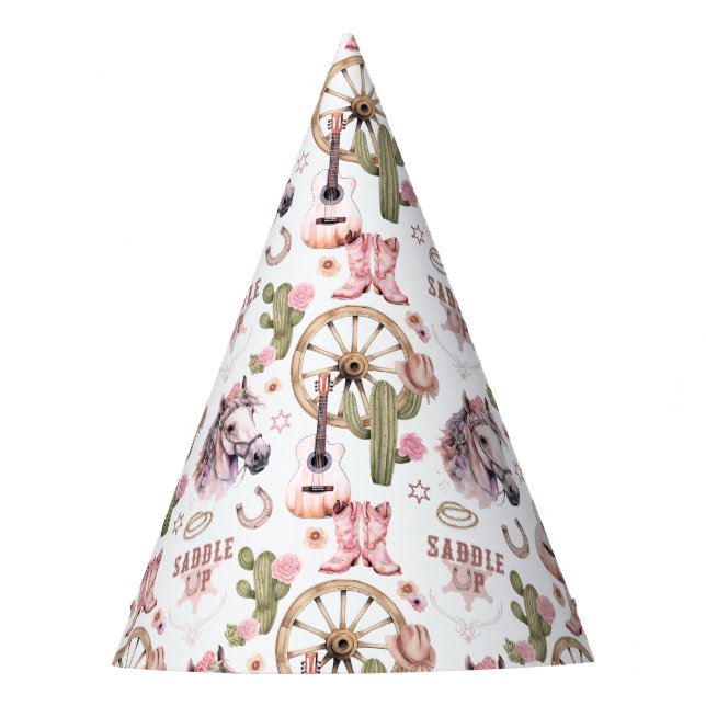 Saddle Up Western Cowgirl Fiesta Gorra (Anverso)