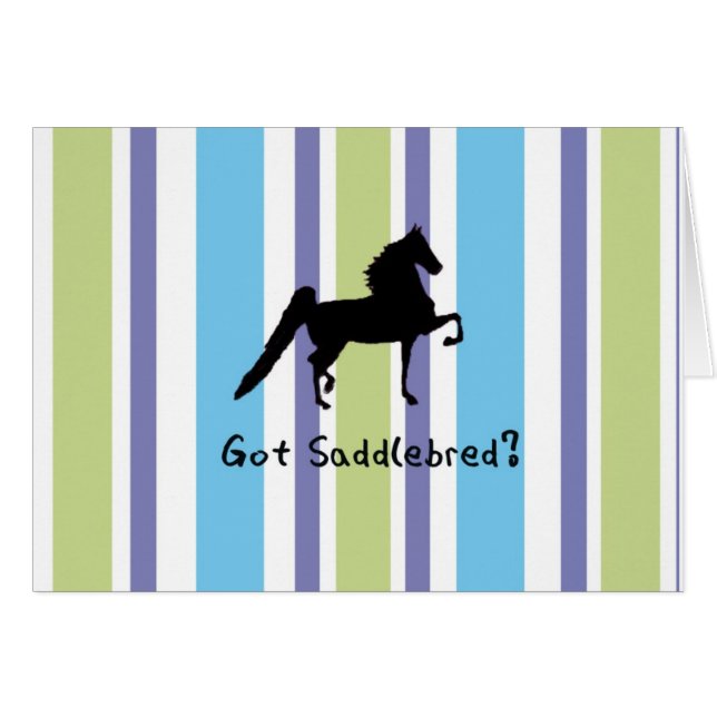 ¿Saddlebred conseguido? (Anverso (Horizontal))