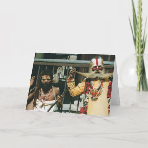 Sadhus en Nepal, postal
