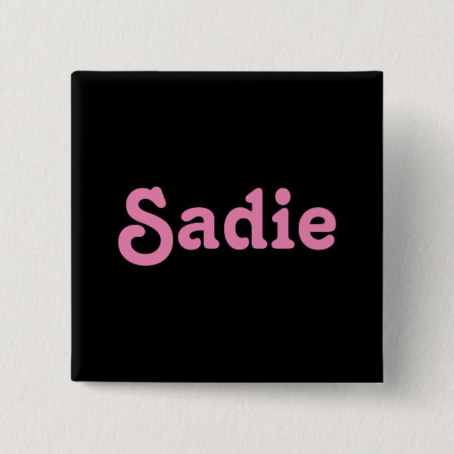 Sadie de botón (Anverso)