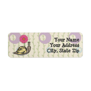 Sadie la etiqueta del remite del caracol