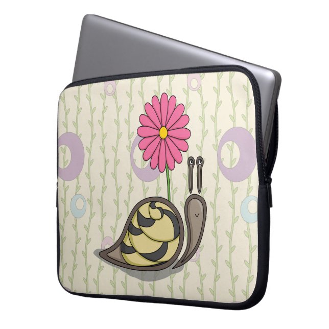 Sadie la funda de la laptop Snail (Anverso izquierdo)