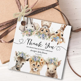Safari Animals Boy Etiquetas Baby Shower Favor