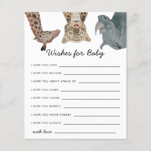 Safari Animals quiere tarjeta de bebé
