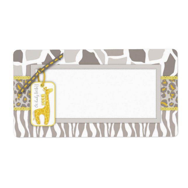 Safari Baby Etiqueta B (Frente)