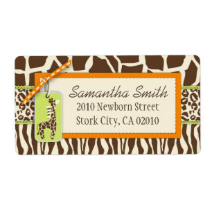 Safari Boy O Etiqueta De Envío