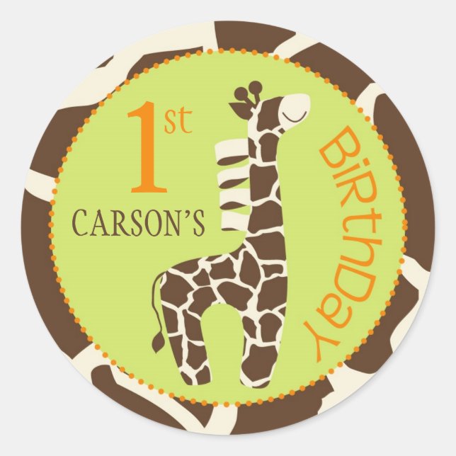 Safari Boy O Pegatina GIR 1 (Anverso)