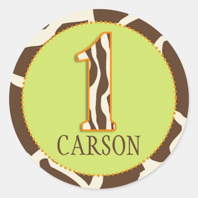 Safari Boy O Pegatina GIR 1C (Anverso)