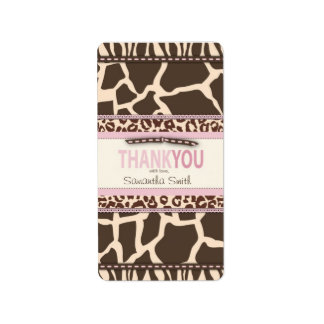 Safari Chica TY etiqueta de minibarra de velas