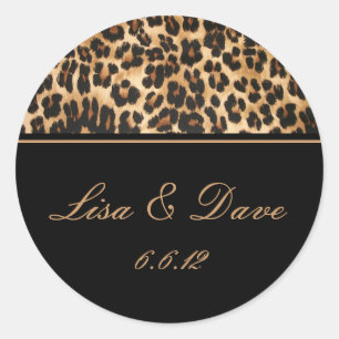 Safari de Pegatinas de boda personalizados
