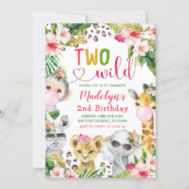 Safari Dos Chicas salvajes Invitación al segundo c