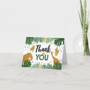 Safari Gracias tarjeta Wild One Zoo Jungle Animale