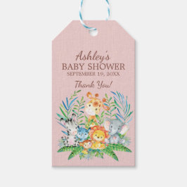 Safari Jungle Baby Shower Favor Gift Etiqueta