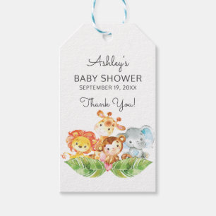 Safari Jungle Boys Baby Shower Favor Gift Etiqueta