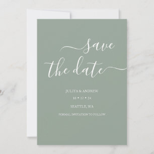 Saga green script boda guardar la tarjeta de fecha