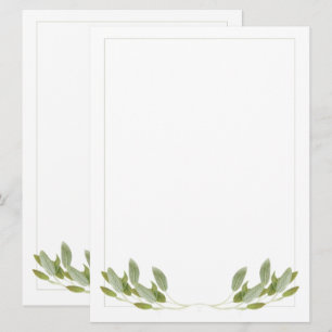 SAGE 6.5x8.75 Tarjeta plana / vertical