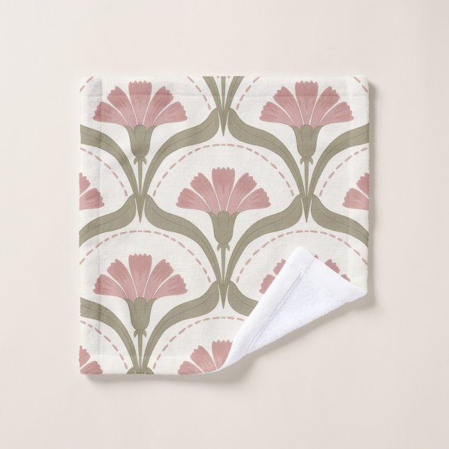 Sage and Rose Bathroom Towel Set (Toallita)
