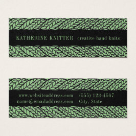 SAGE CABLE KNIT Tarjeta de presentación Mini 3x1