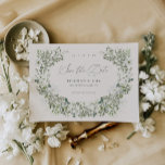 Sage Garden Salve La Invitación Del Boda De Fechas<br><div class="desc">Nuestra tarjeta de invitación para guardar la fecha boda cuenta con elegantes letras de guión y elementos de jardín botánico verde sabio para la forma más hermosa de anunciar su compromiso. Este artículo forma parte de nuestra suite boda de Tieghan T100, por favor, compre nuestra tienda para productos a juego....</div>