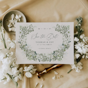 Sage Garden Salve La Invitación Del Boda De Fechas