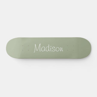 Sage Green Color sólido personalizado Skateboard