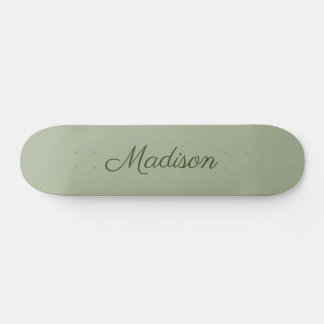 Sage Green Color sólido personalizado Skateboard