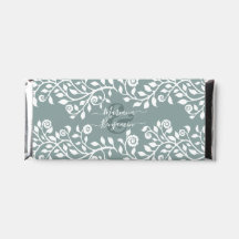 Sage Green Elegent Floral Art Boda personalizado