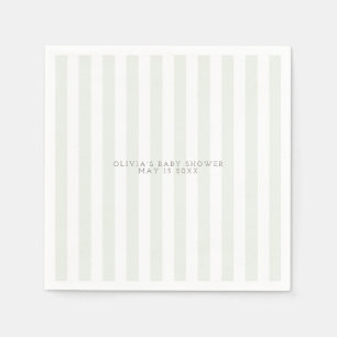 sage green golf carros baby ducha servilleta