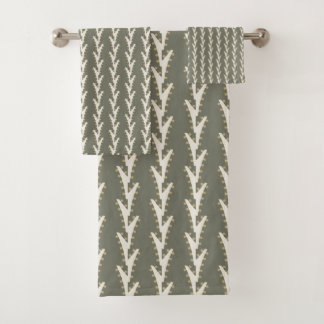 Sage Green Jagged Stripes