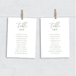 Sage Green Modern Elegant Wedding Table Seat Card