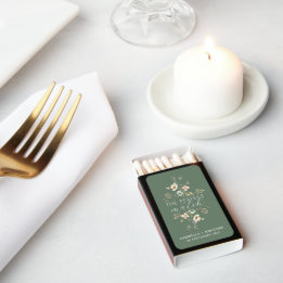 Sage Green Watercolor Wildflower Wedding Favor