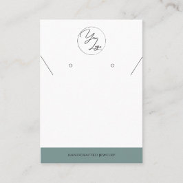 Sage simple | Tarjeta de visualización de joyas co