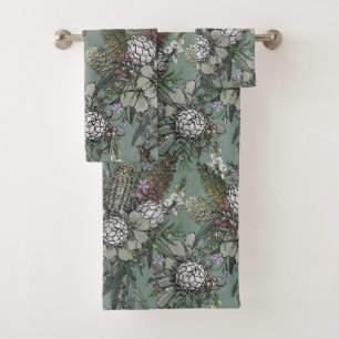 Sage Wild Bush Flor Bouquet - Protea y Grevillea