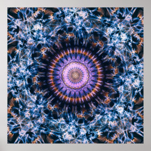Sagitario A Mandala de Arte Espacial Abstracto Lum