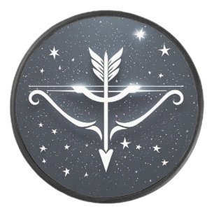♐ Sagitario Disco de Hockey Zodiac Regalo Místico