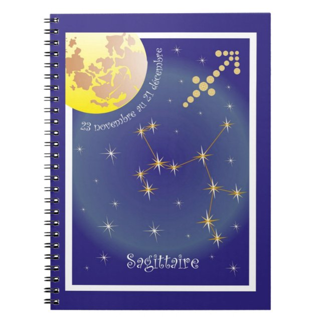 Sagittaire 23 novembre au 21 libreta de apuntes (Frente)