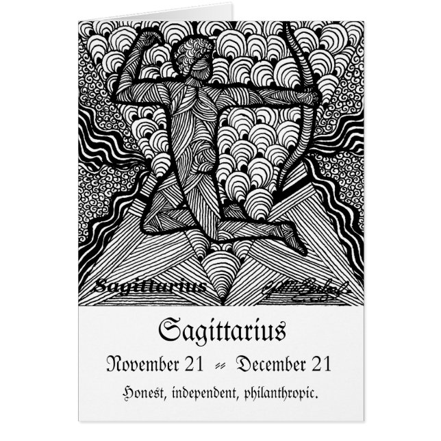 Sagittarious (muestra del zodiaco) (Frente)